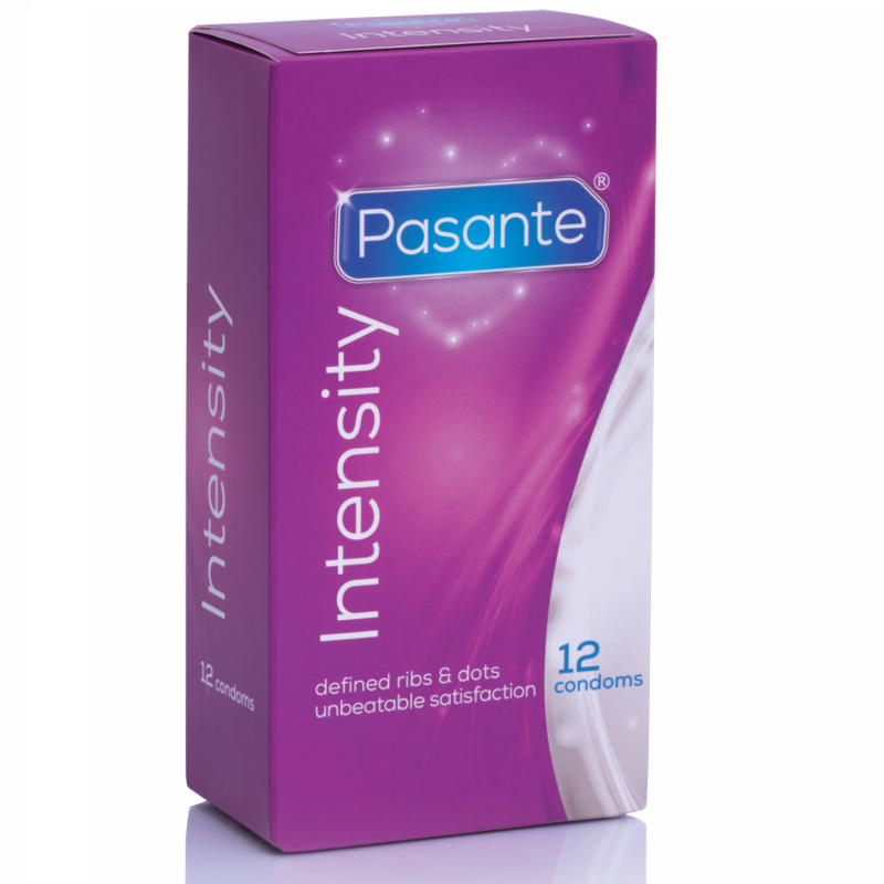 Points and stripes intensity condoms 12 units