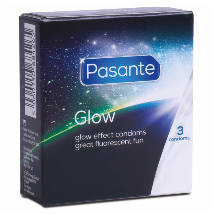 Glow in the dark condoms 3 units