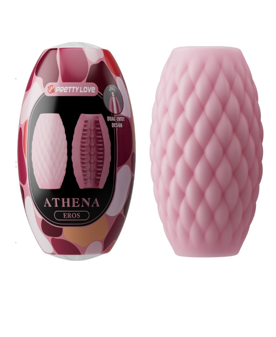 Athena eros silicone male masturbator pink