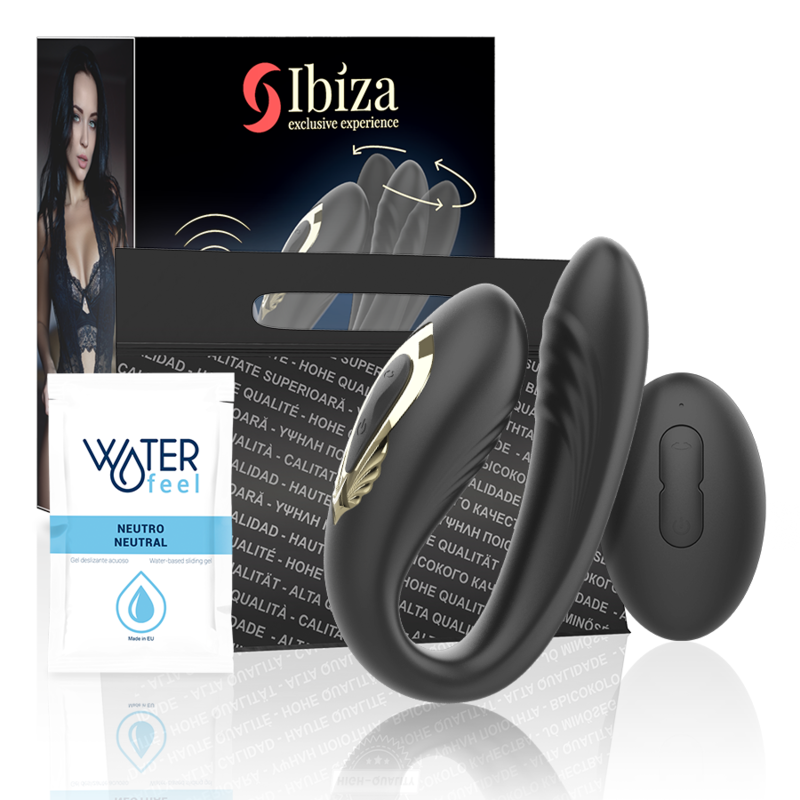 Rotating dual vibrator remote control